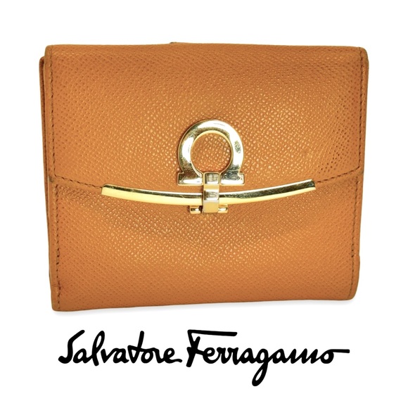 Salvatore Ferragamo Handbags - Salvatore Ferragamo Gancini Wallet in Mustard Yellow!